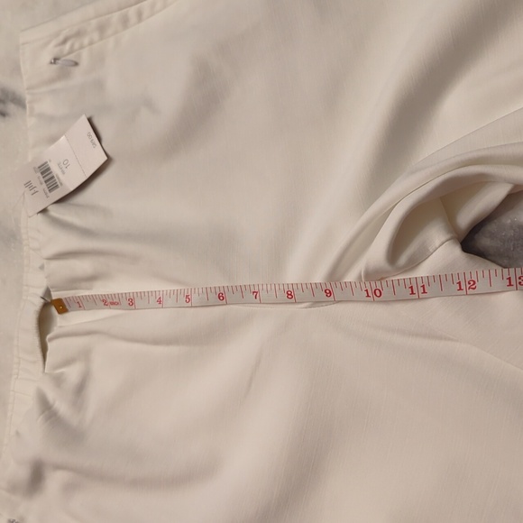 J. Jill white essential cotton stretch trousers size 10 - Picture 9 of 9